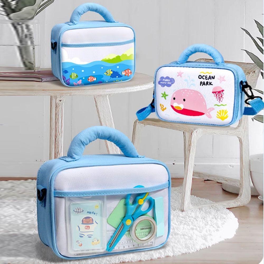 Portable Colored Pencil Pouch Cartoon Painting Pencil Bag Student Pen Bag  Art Supplies