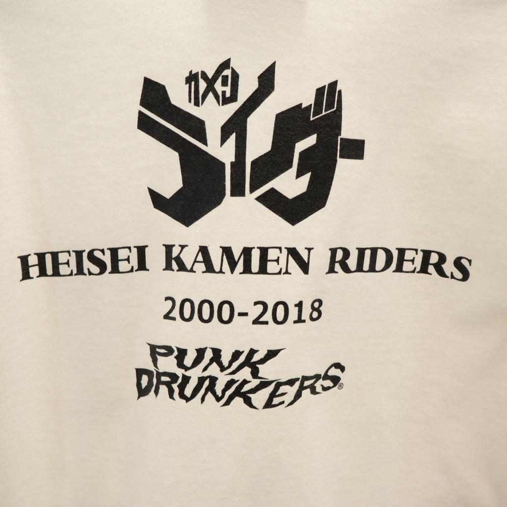 PUNK DRUNKERS Commemorating the 20th anniversary of the Heisei Kamen Rider series Long sleeve T-shirt Men's Used