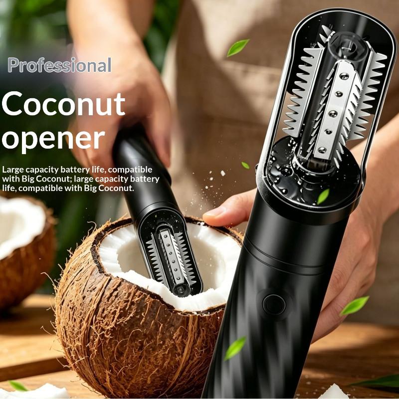 1 Set Iron/Plastic Head Wireless Coconut Scraper Electric Grater Machine Automatic Handheld Roller For Kitchen Scaling Fish