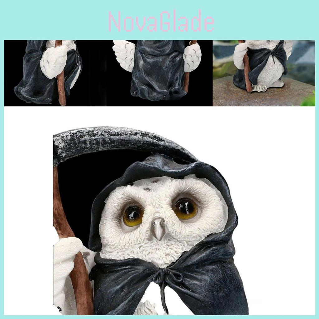 Charming Resin Owl Decor Figurine For Garden And Patio With American Style Craftsmanship