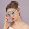 Half Face Crystal Face Jewelry Rhinestone Hollow Eye Mask Rhinestone Face Mask  Pageant Event