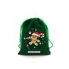 5PCS Green Christmas Velvet Bags Bracelet Jewelry Storage Jewelry Packaging Bag  For Christmas