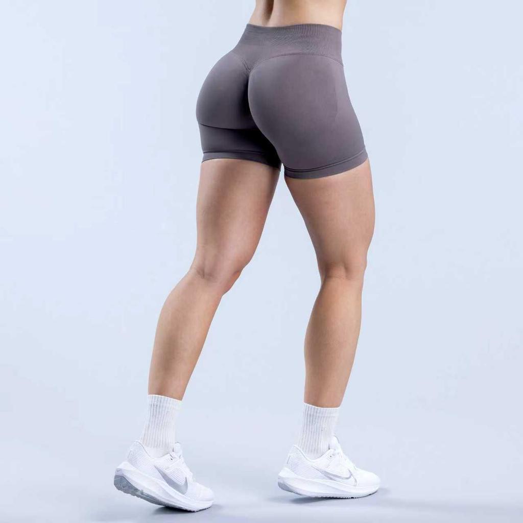 Women's Low-Waist Hip-Lifting Yoga Shorts - High-Elastic, Three-Section Design for Optimal Fitness