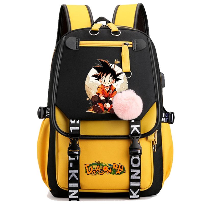Anime Dragon Ball Backpack for Women Canvas Laptop Bag Back To Schoolbag for Teenager Girl Schoolbag Women Travel Bag Mochila
