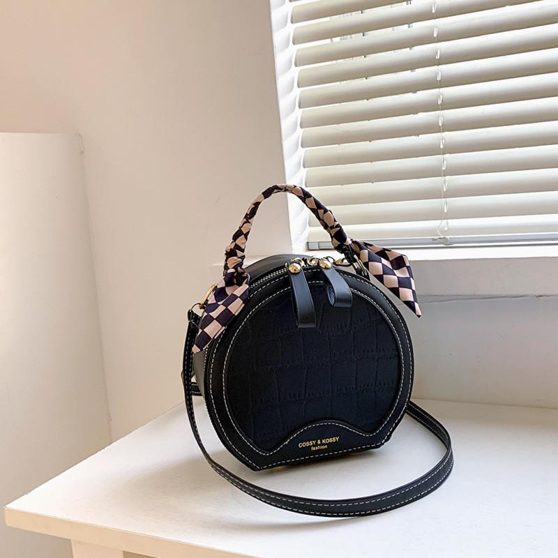 Fashionable Small Handbag For Women Unique Design Trendy Round Crossbody Bag