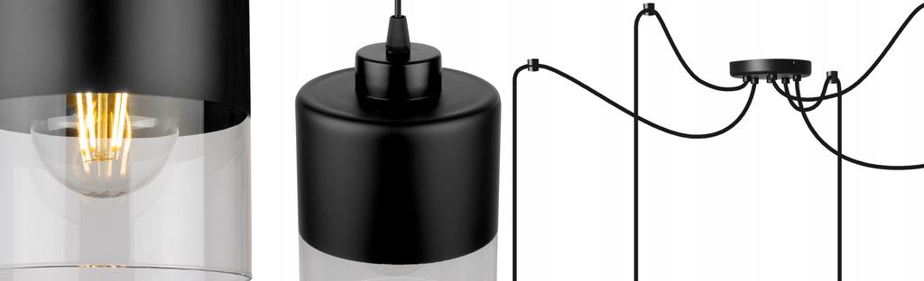 MODERN GLASS SPIDER CEILING HANGING LAMP