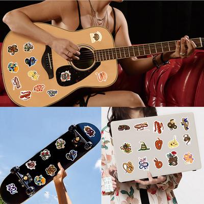 60pcs New Snake Cartoon Graffiti Stickers Decorated Desktop Hand-held Guitar Laptop Scooter Suitcase Computer Waterproof Stickers