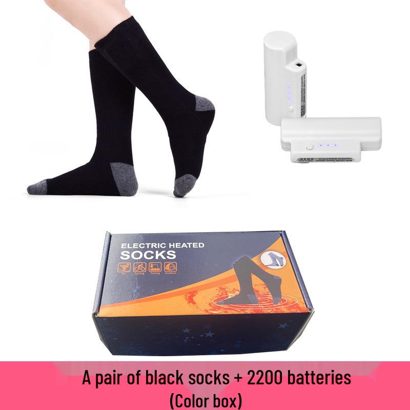 Rechargeable Electric Heated Socks - Unisex Winter Foot Warmers