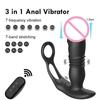 Insertion Men's Adult Be Quiet Anal Extension Handsfree Penis Enlargement Sleeve Men's Ring Women Vibrator Objects For