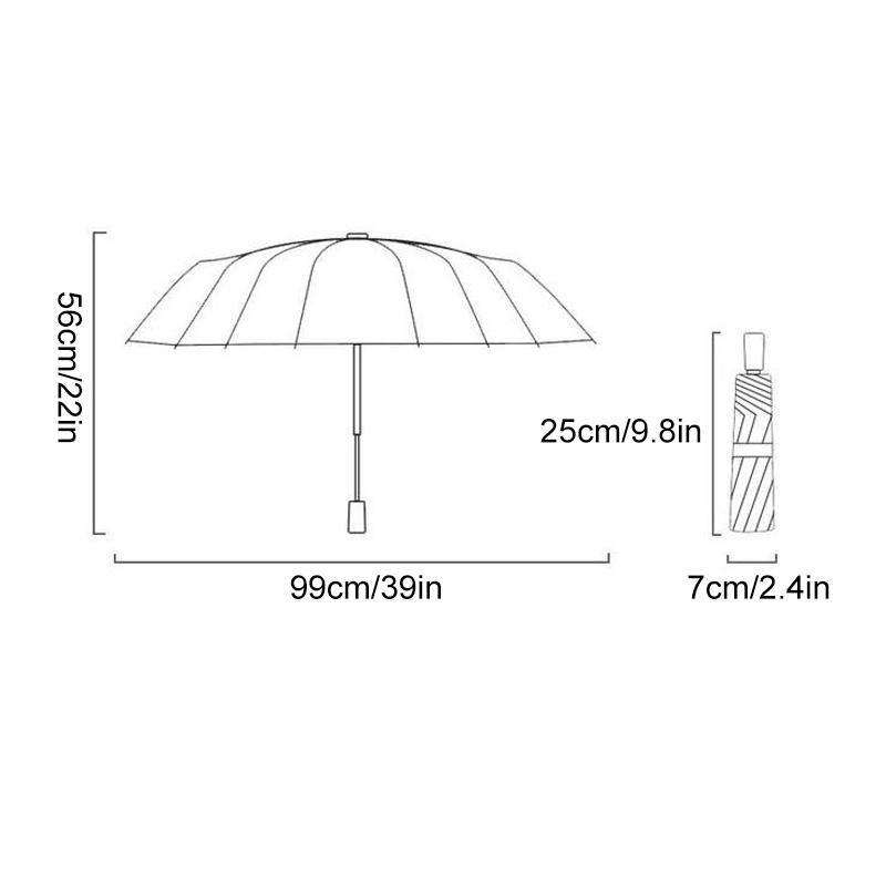 1PC Three-Fold Beauty Cherry Blossom Transparent Umbrella Rainproof Fold Umbrella Handheld Windproof