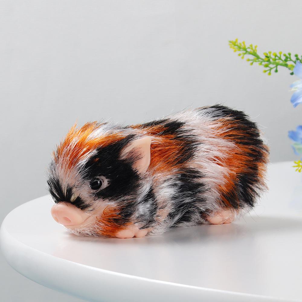 Cute Pet Three Flower Pig Toy Soft Lifelike Piggy Kids Play House Toy With Bottle+Pacifier Accessories Reborn Doll Birthday Gift