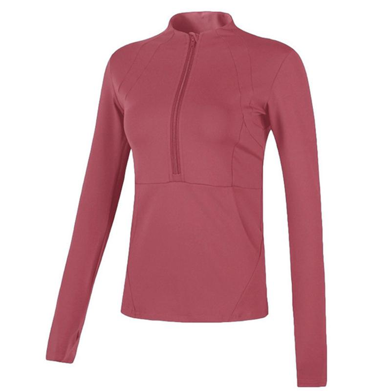 Women Long Sleeves Sports Running Shirt Breathable Gym Workout Top Women Yoga Jackets With Zipper