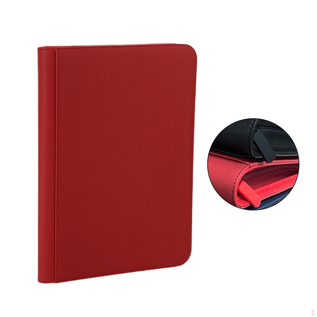 Sammelkartenbuch Doppelseitige Seiten Fotoalbum für Baseball Football Fotokarte