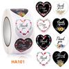 500pcs Thank You Sticker Love Heart-shaped Flower Decorative Sealing Labels Vintage Stickers Gift  Scrapbook Supplies
