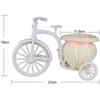 Bike Flower Basket Plant Stand Nostalgic Bicycle Planter Flower Stand Garden Decor for Home Wedding Decoration, Desktop Decoration