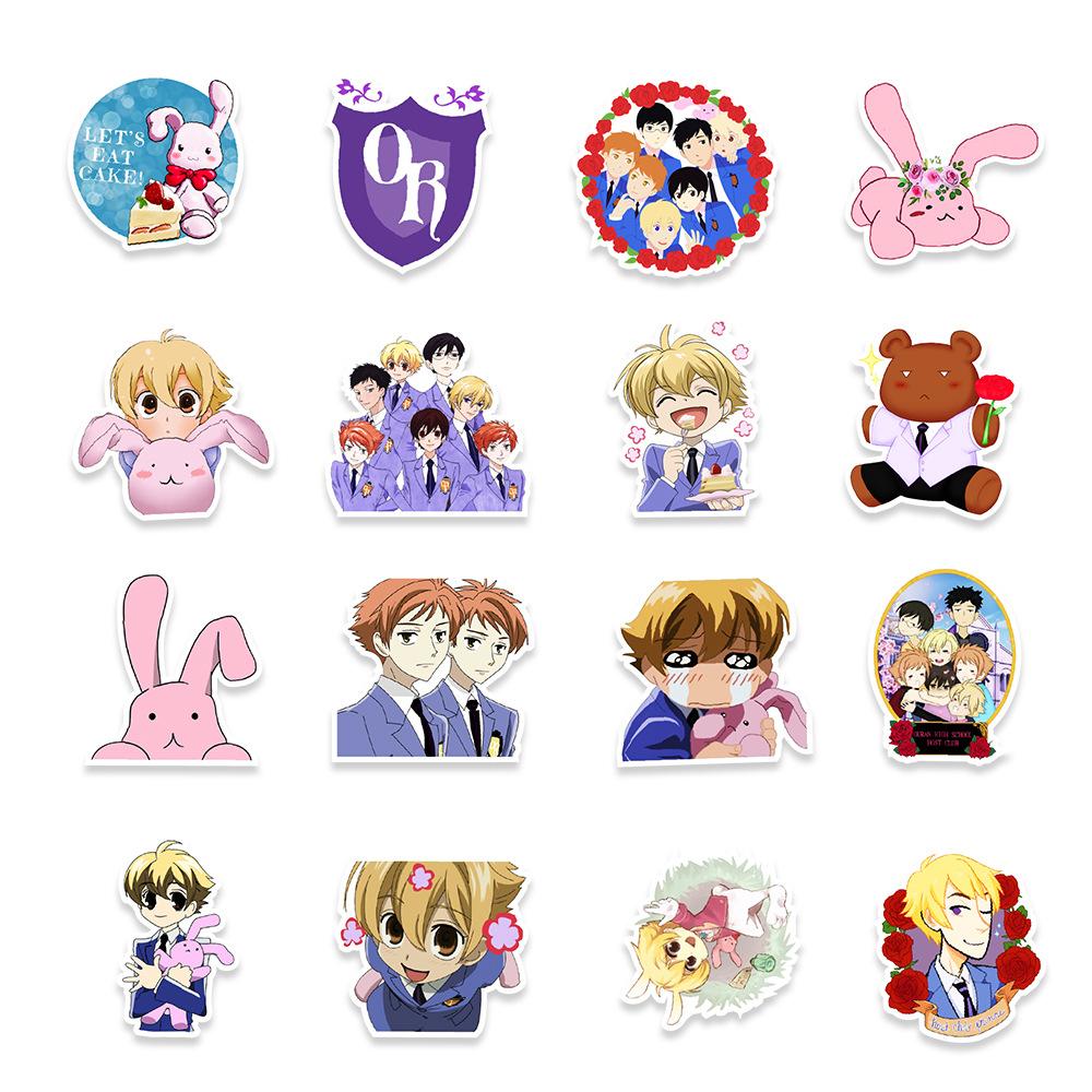 50 Pictures of Anime Campus Men's Public Relations Department Graffiti Stickers Balance Bike Skateboard Motorcycle Decoration Stickers