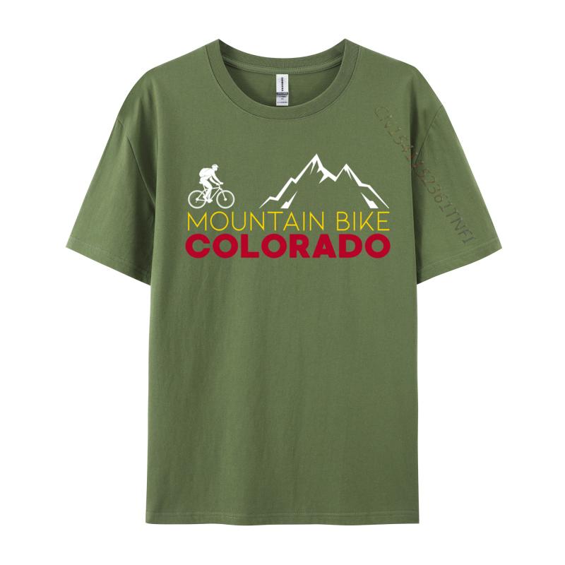 Colorado Mountain Bike Co Mtb T Shirt Design Labor Day Special All Cotton Mens Top T-Shirts Tops Tees Drop Shipping
