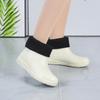 Winter non-slip thickened rain boots versatile casual waterproof shoes adult work overshoes outer wear rubber shoes kitchen rain shoes short tube