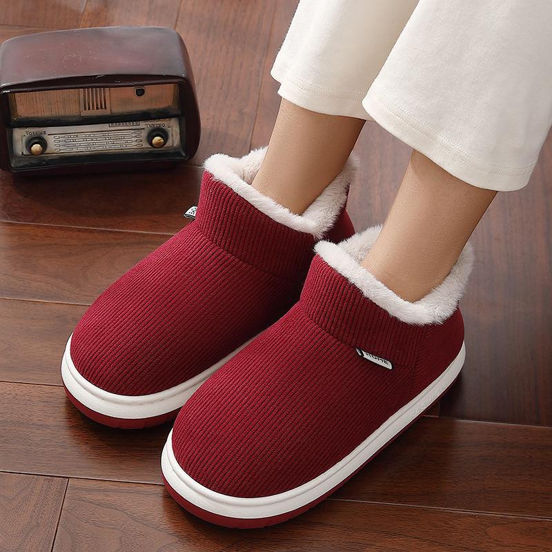 Chinese Cotton Slippers Winter Outer Wear Bag and Indoor Home Thick-soled Non-slip Velvet Warm Cotton Shoes