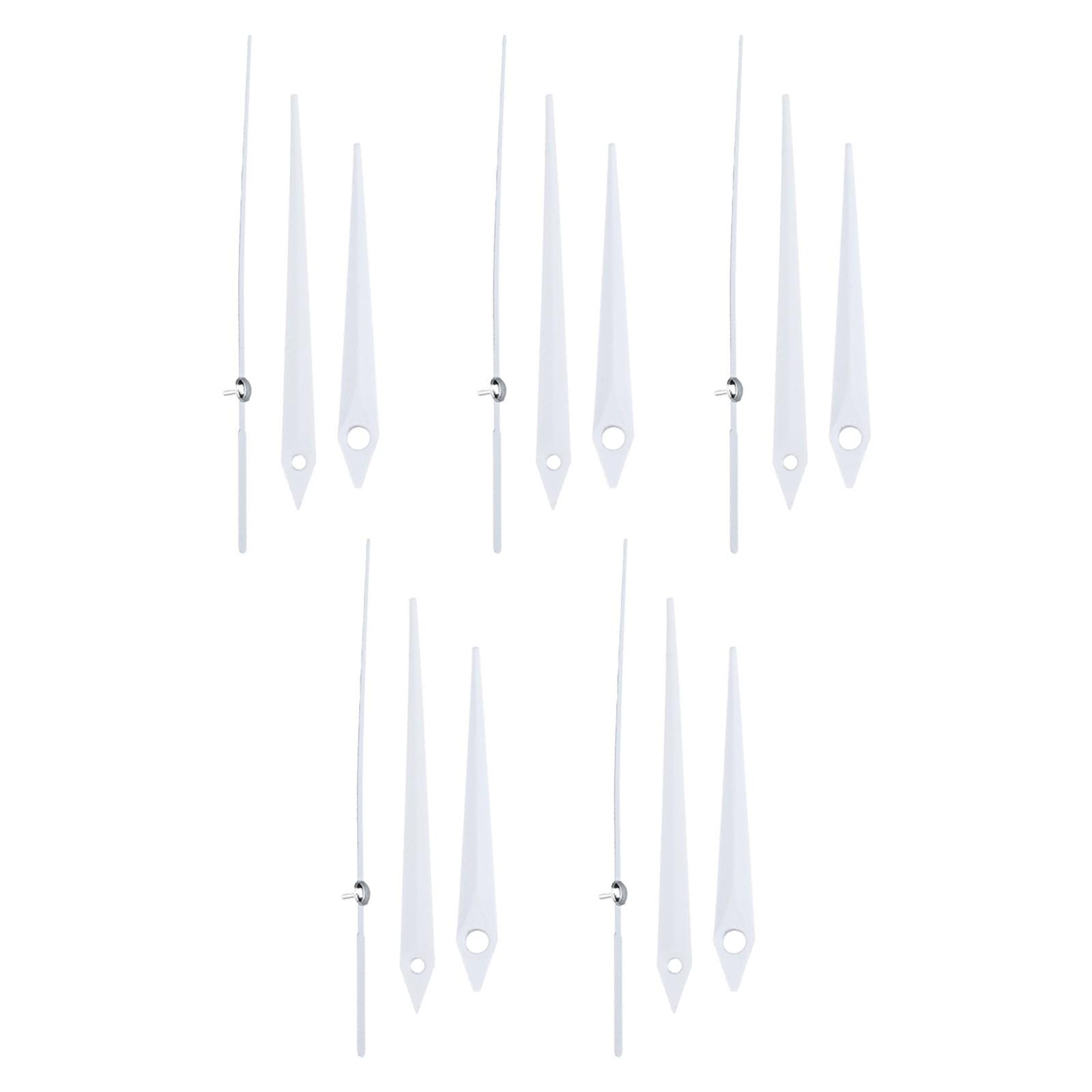 

Набор сменных стрелок для часов «Сделай сам», 5 комплектов алюминиевых сменных стрелок для часов белый