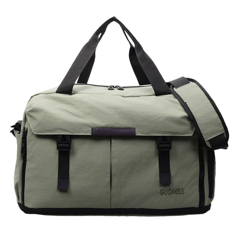 Sports and leisure fitness bag women's wet and dry separation swimming training bag large capacity simple Oxford cloth short trip bag