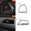 For Dodge Challenger Carbon Fiber Interior Dashboard Air Vent Outlet Cover Trim