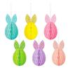 6Pcs Easter Party Decoration Set With Hanging Rabbit Fashion Spring Party Decors For Family Gathering School Event