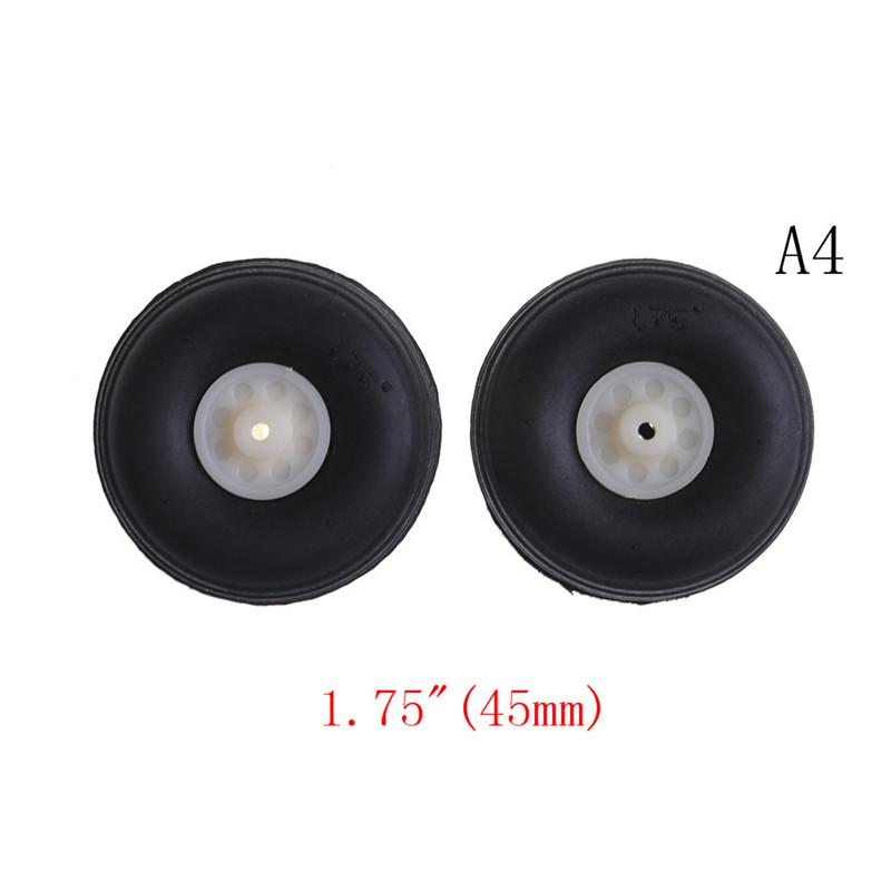 1" - 3.5" Rubber Pu Wheel With Plastic Hub For Rc Airplane Replacement Parts