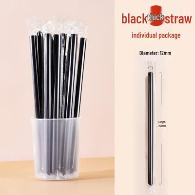 Disposable Individually Wrapped Milk Tea Straws