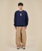 ASTRAL PROJECTION Alien Loose Fit Sweatshirt_Navy