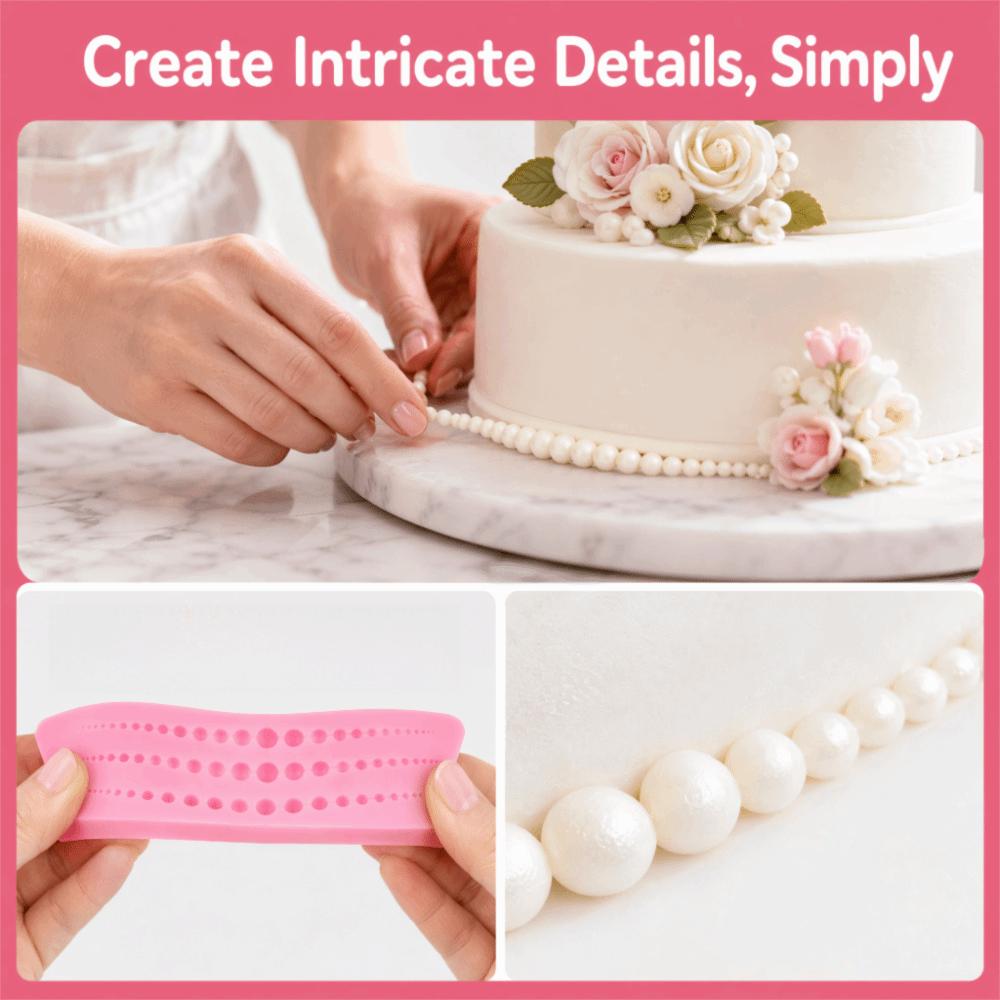 Silicone Cake Border Mold Heat Resistant Chocolate Mold Durable Fondant Mold Cake Decorating