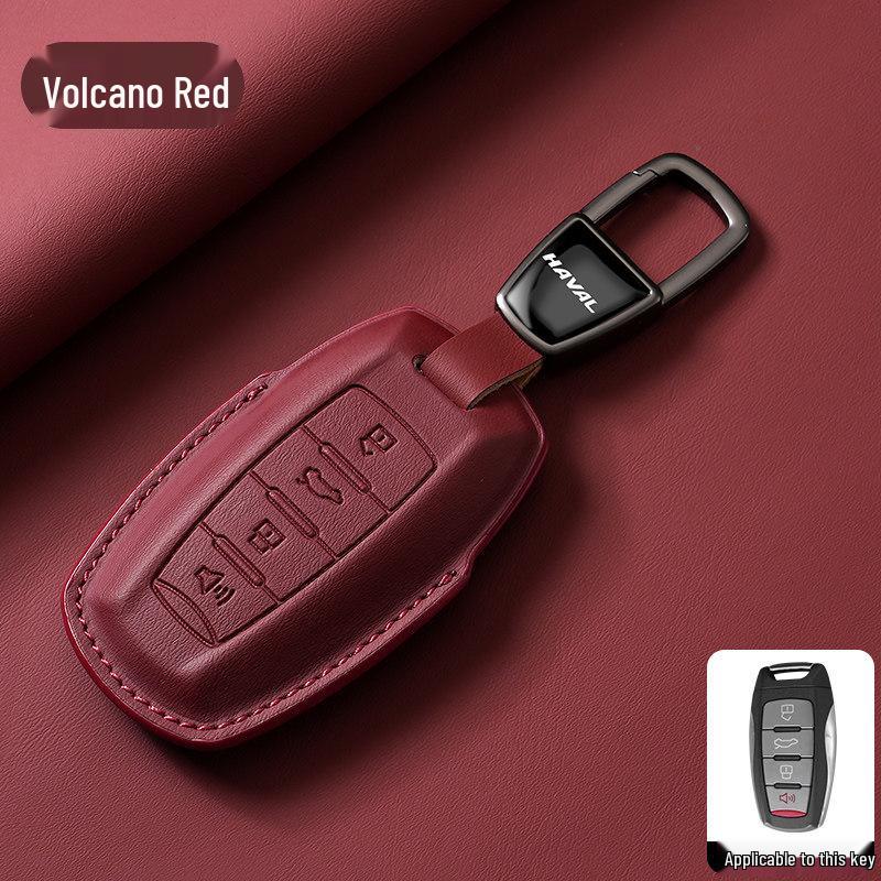 Universal Genuine Leather Key Cover for Great Wall Haval H6, H2M6, Big Dog, Menglong F7