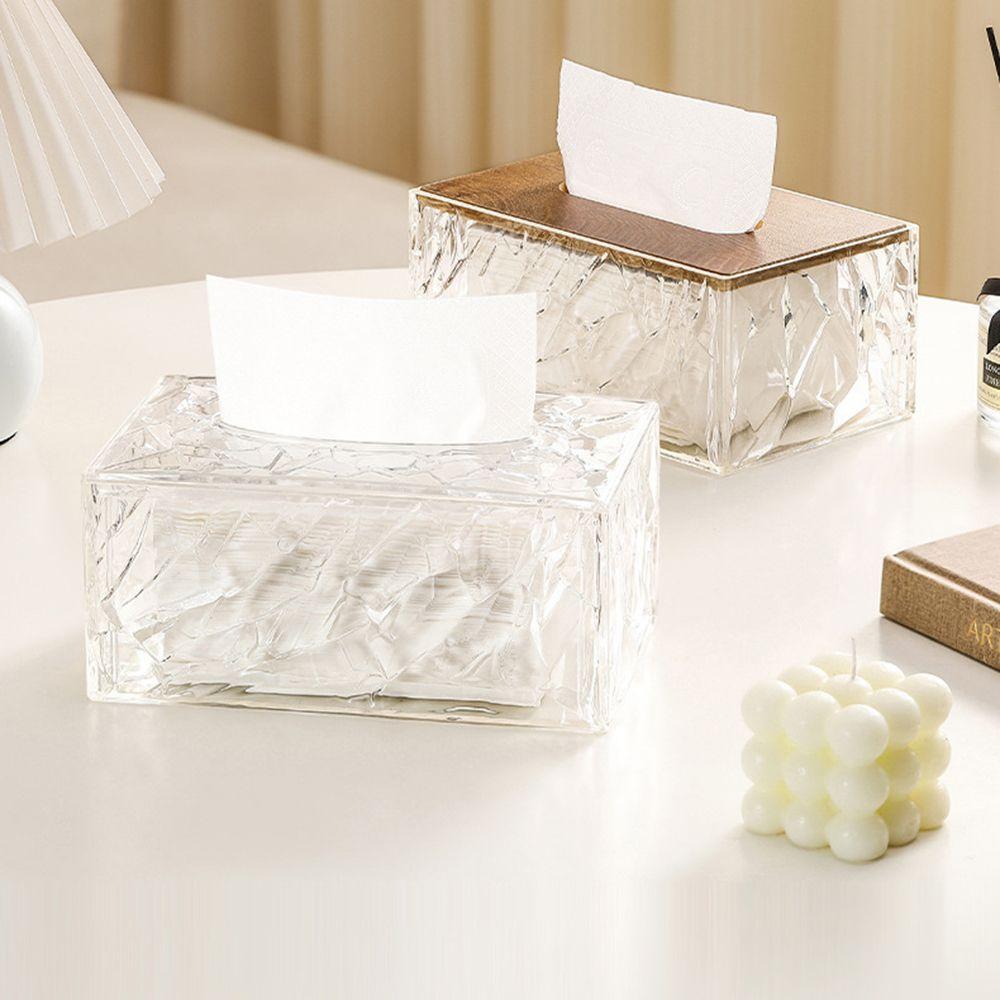 Dust Resistant Wipes Container Large Capacity Desktop Tissue Dispenser Facial Tissue Holder Home