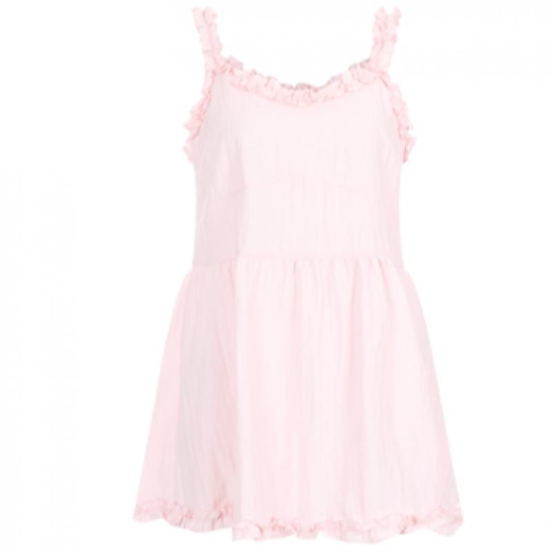 Shop   Women Lovely Shirring Feminine Camisole Dress Yellow Egg Wvs 20661