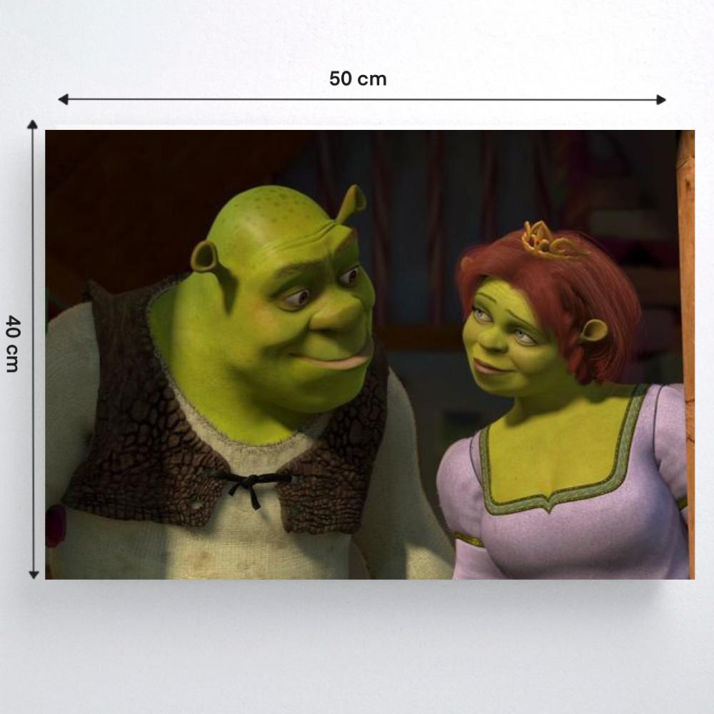 Paint by Numbers with Frame Paintings for Painting Shrek and Fiona 50X40 Cm