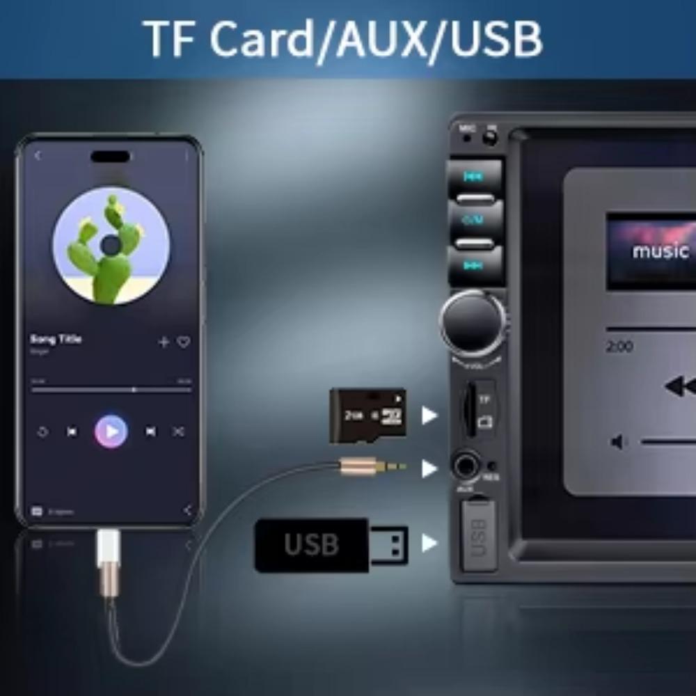 Universal 2 Din 7 Polegadas Tela Sensível Ao Toque Estéreo Auto Rádio Multimídia Player, Espelho Retrovisor Link/FM/TF/MP5 Áudio Do Carro