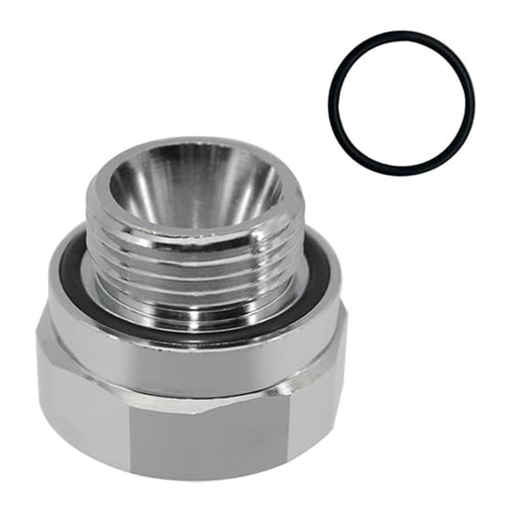 Thread Size Oil Drain Valve Adapter Silver A-211 27mm-2.0