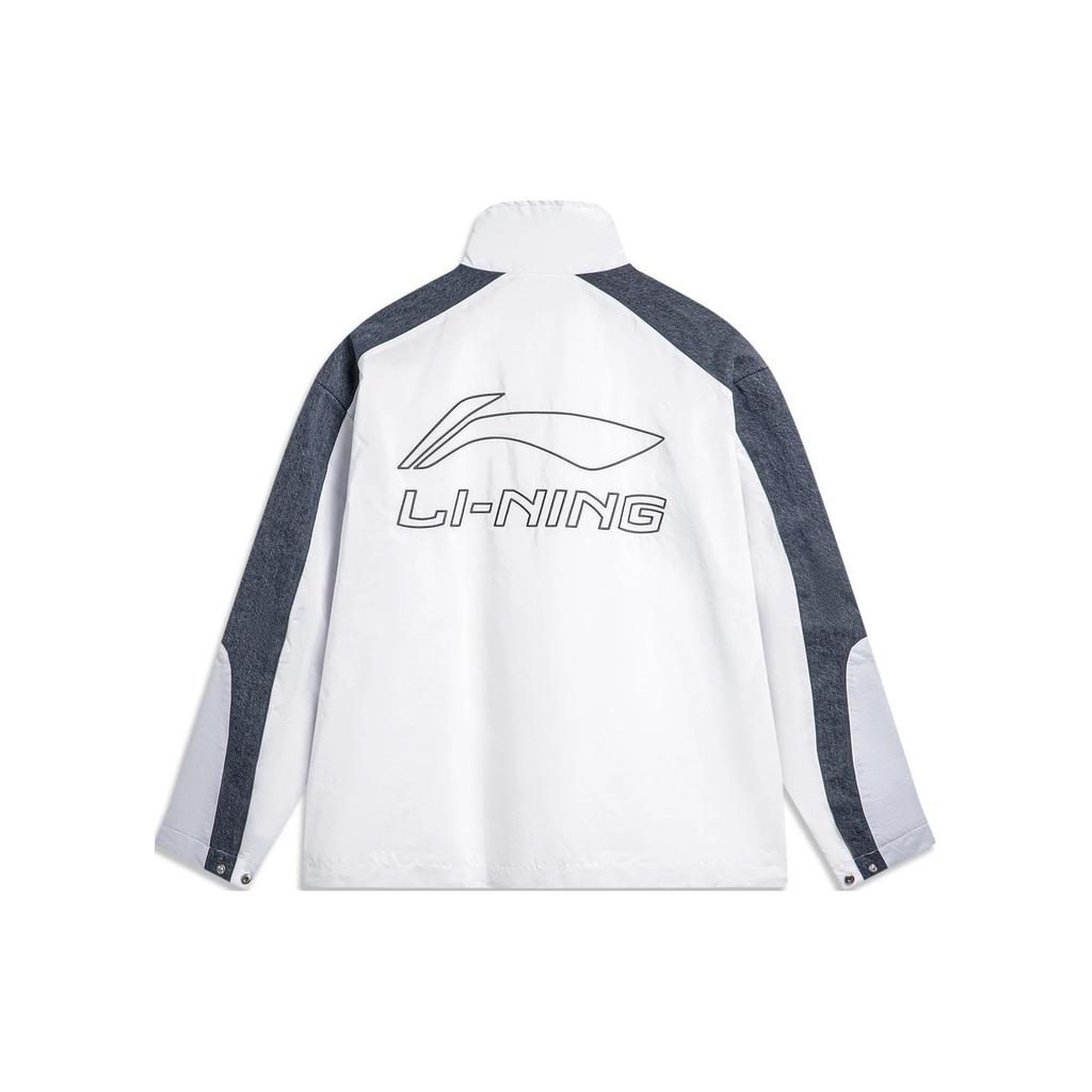 Li Ning Sports Trendy Collection Trench Coat Men's Standard White AFDU017-1