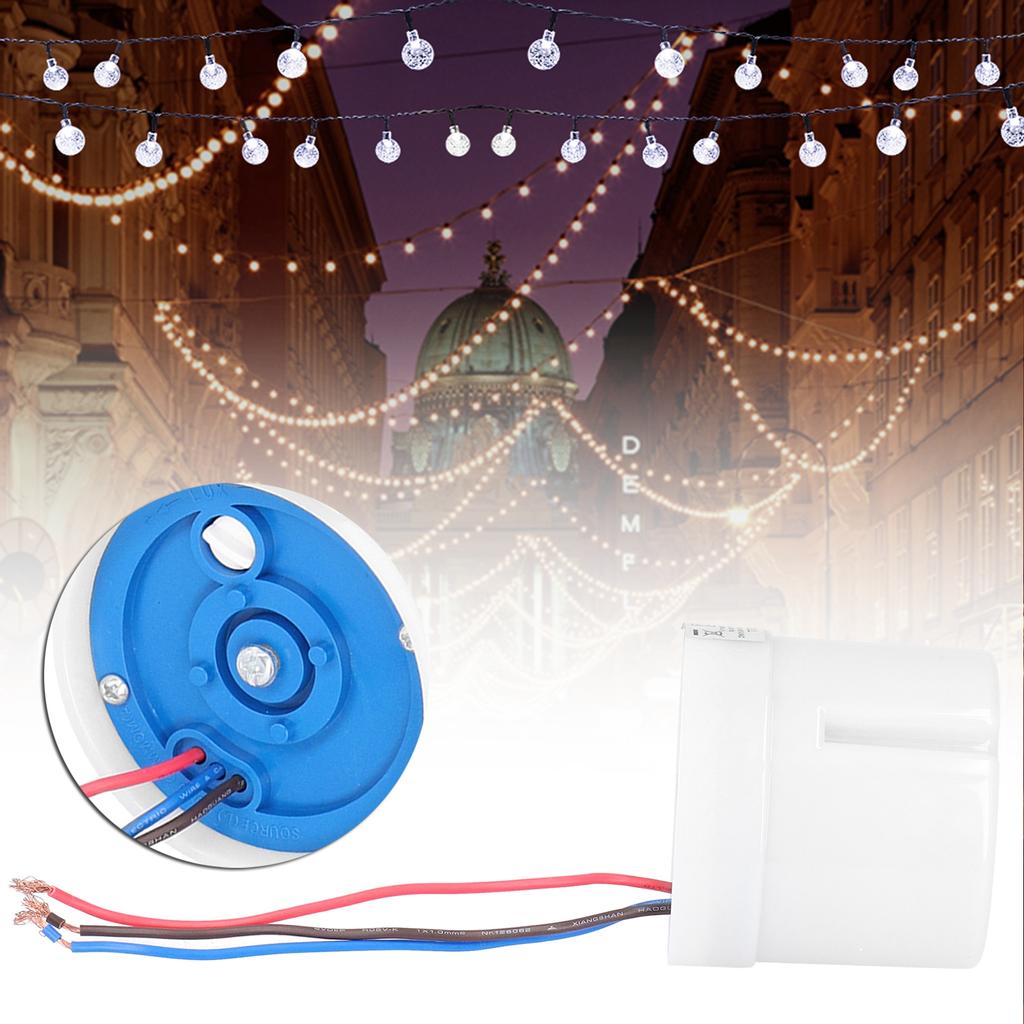 AC220‑240V 25A Intelligent Photocell Light Switch Outdoor Street Photo Controlled Sensing Switch