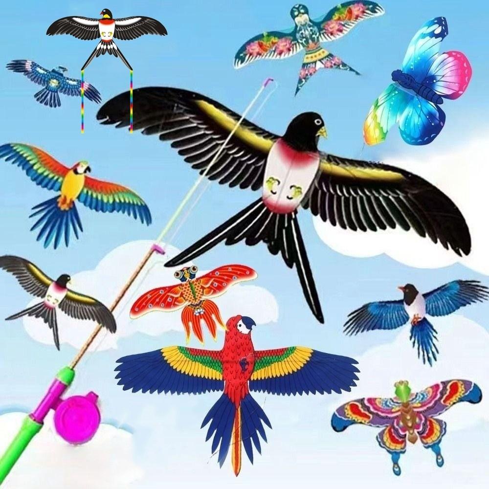 DIY Toy Plastic Eagle Kite Cartoon Flying Bird Kites New Large Eagle Kites Garden Outdoor Sports