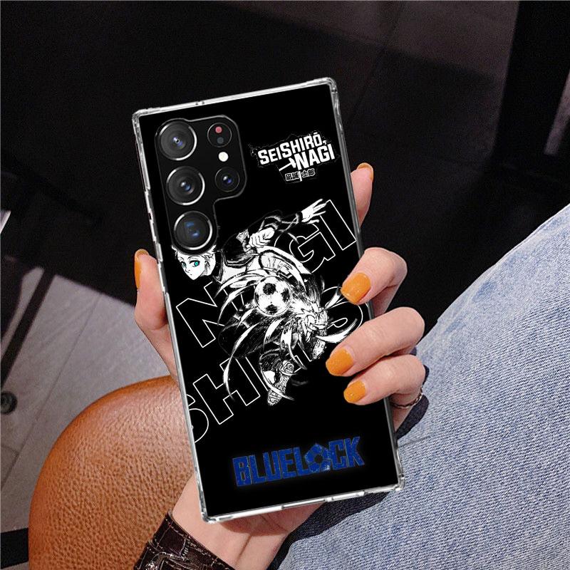 Blue Lock Nagi Seishiro Phone Case For Samsung Galaxy S24 S25 Edge S26 Ultra S23 S22 S21 Plus S20 FE + Personalized Print Cover