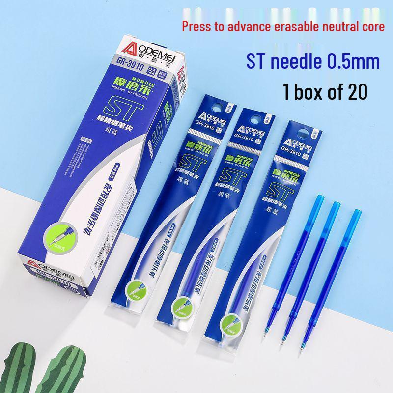 Mofule 0.5mm Click-Action Erasable Crystal Blue Universal Refill Pen
