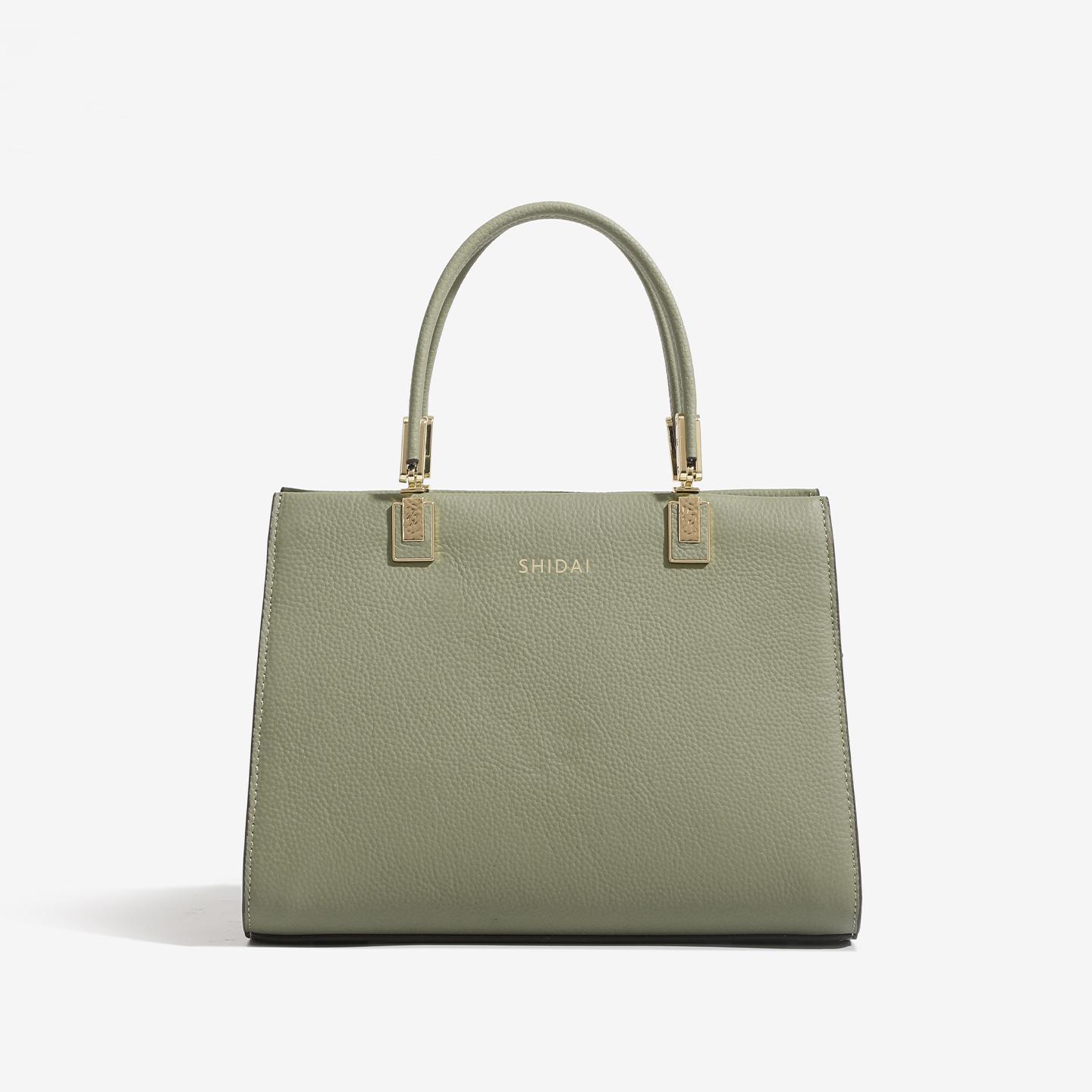 

Koujia Classic Leather Tote Crossbody Bag - Large Capacity and Practical Design армія зелений колір