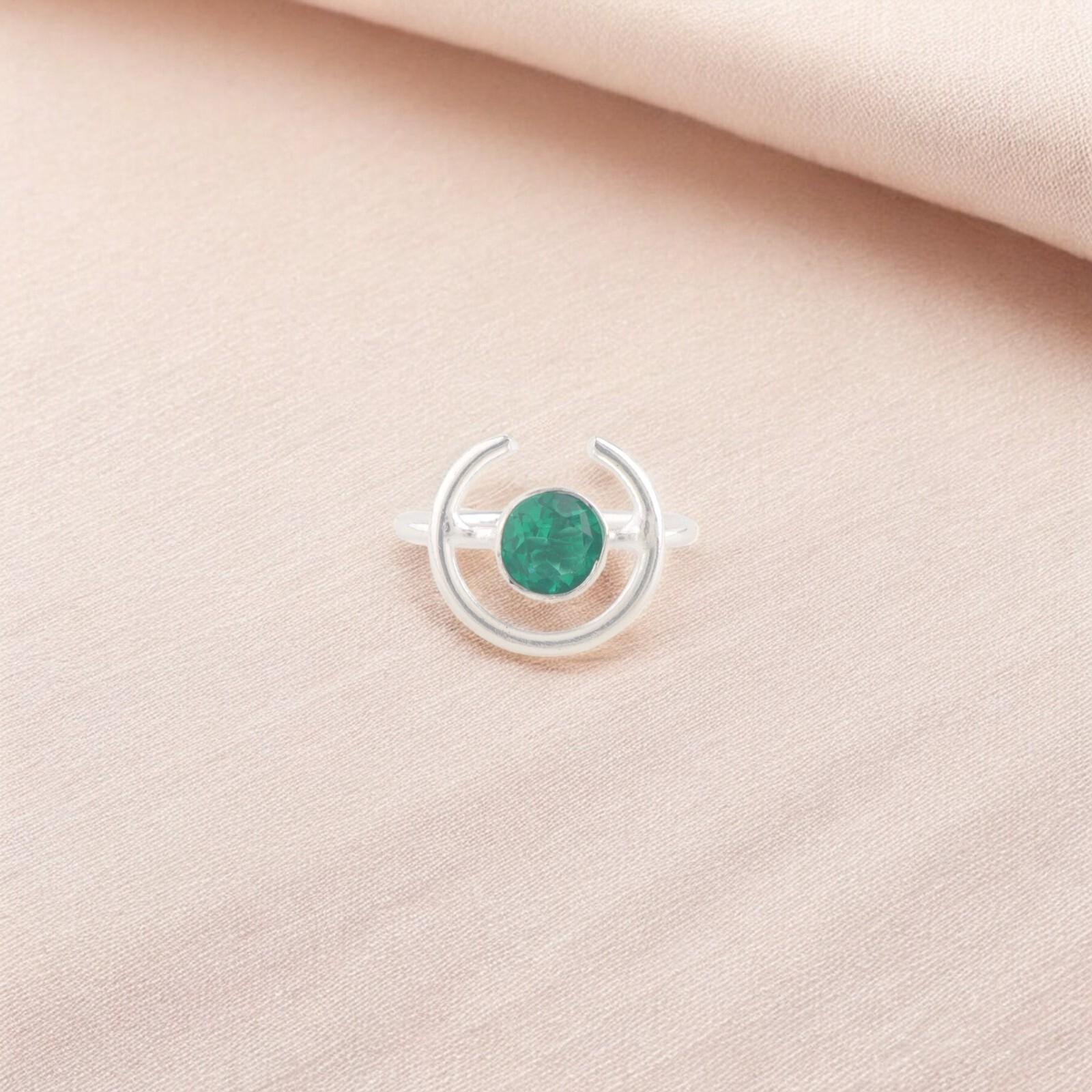 

Кольцо с хромдиопсидом из драгоценного камня, 925 проба, цельное серебро, украшение ручной работы на годовщину RR-54-10 13