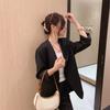 Korean Niche Crescent Underarm Bag Women Luxury Fashion Mini Handbag Single Shoulder Crossbody Purse