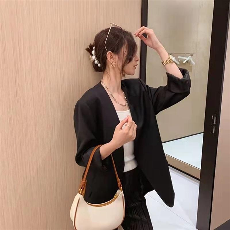 Korean Niche Crescent Underarm Bag Women Luxury Fashion Mini Handbag Single Shoulder Crossbody Purse