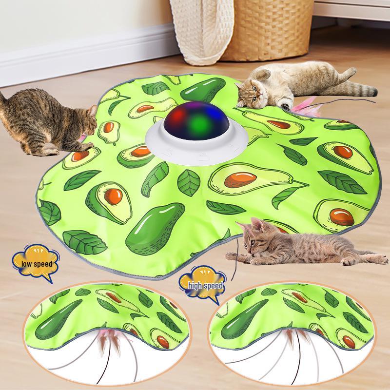 Interactive Touch-Activated Cat Teasing Toy - Automatic Electric Self-Play