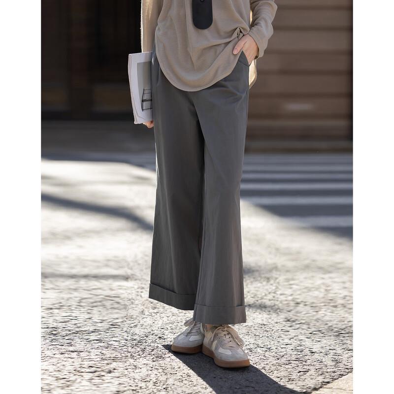 Demana Women s Cloud-Feel Cotton Straight Leg Casual Pants S