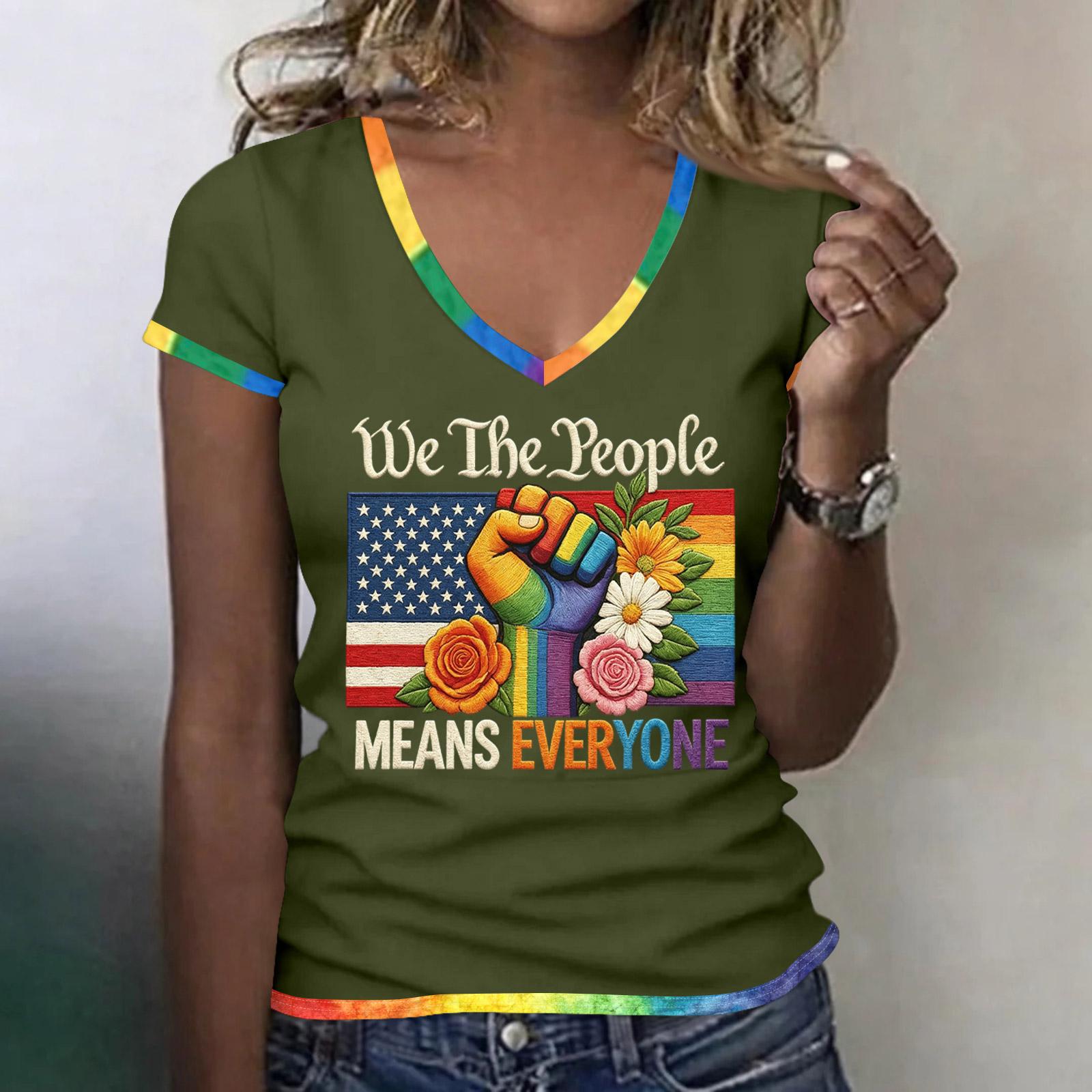 

Women s Fashion Casual Printed Short Sleeve Round Neck Pullover Tops L