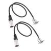Gemütlich XLR Löt Typ D XLR Buchse zu für Bühne Patch Bodenboxen 2er-Pack Durchgang, Stecker, Boxen, Panels, (Silber)